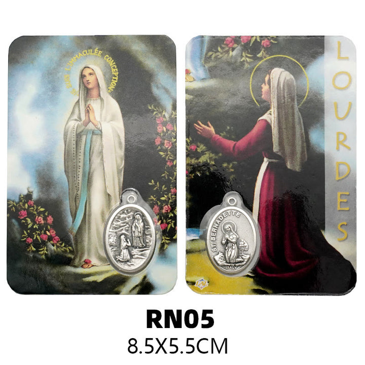 Christianartworkshop Our Lady & Jesus & Angels Paper Card: A Symbol of Holy Spirit and Power
