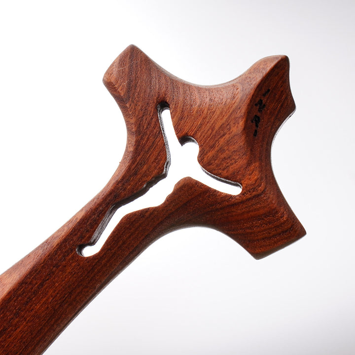 Christianartworkshop Wooden Sacred Cross Desktop Ornament: Casting a Totem of Faith