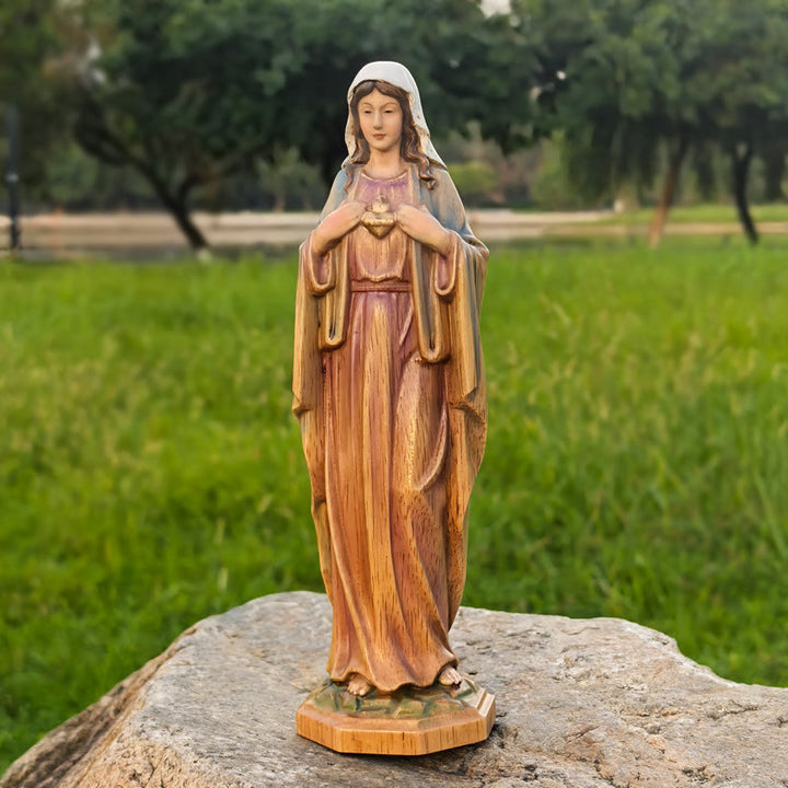 Christianartworkshop Our Lady Wooden Desktop Ornament: Spreading Love and Blessings
