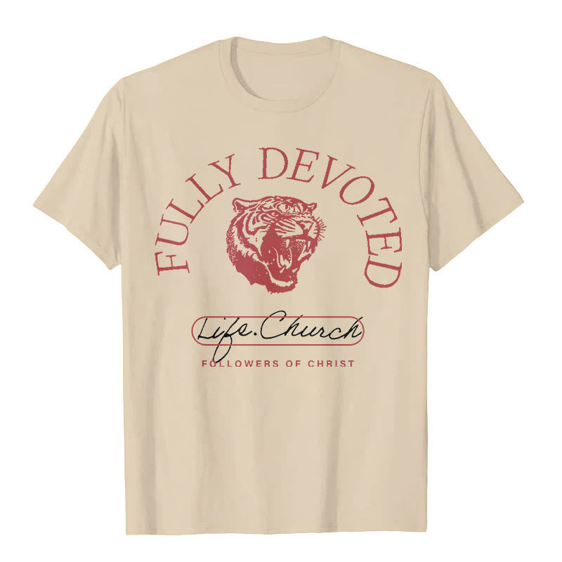Christianartworkshop Fully Devoted T-shirt - Beige - 2XL - image 7
