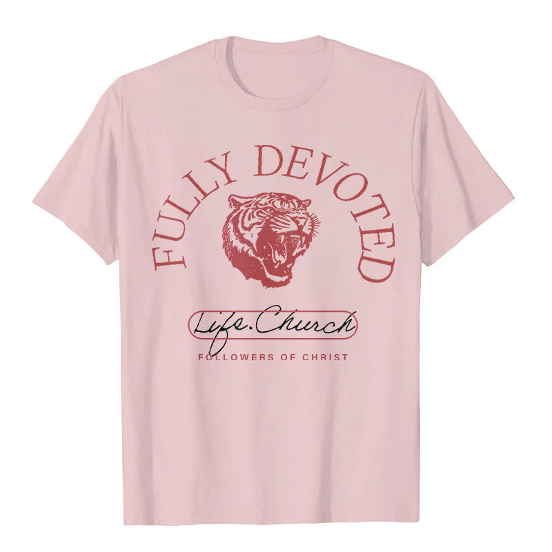 Christianartworkshop Fully Devoted T-shirt - Pink - 2XL - image 10