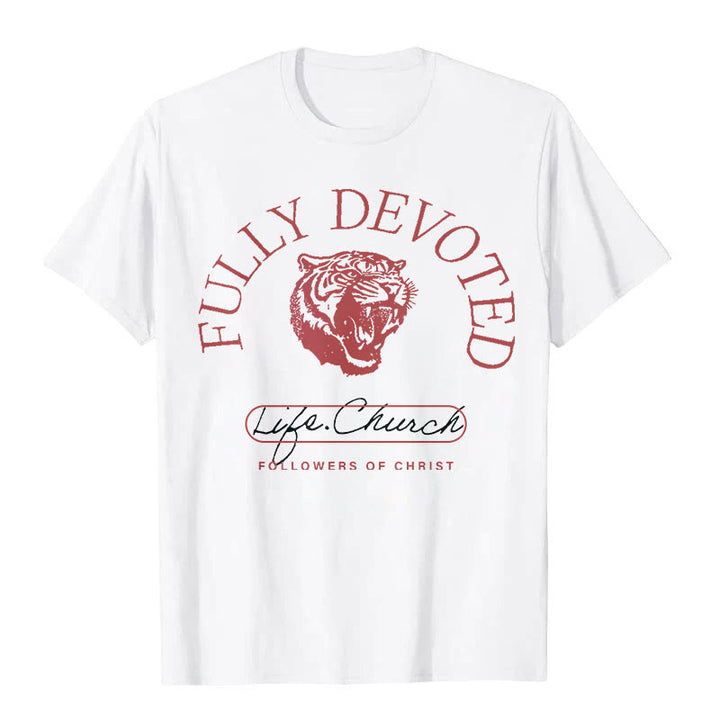 Christianartworkshop Fully Devoted T-shirt - White - 2XL - image 0