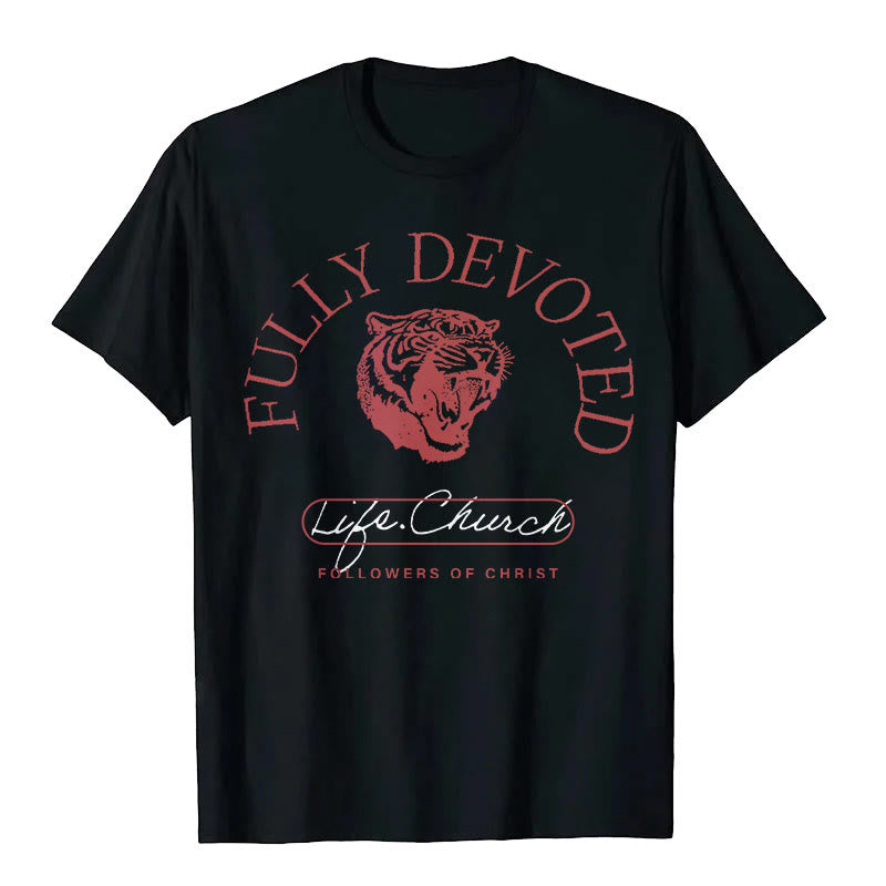 Christianartworkshop Fully Devoted T-shirt - Black - 2XL - image 6