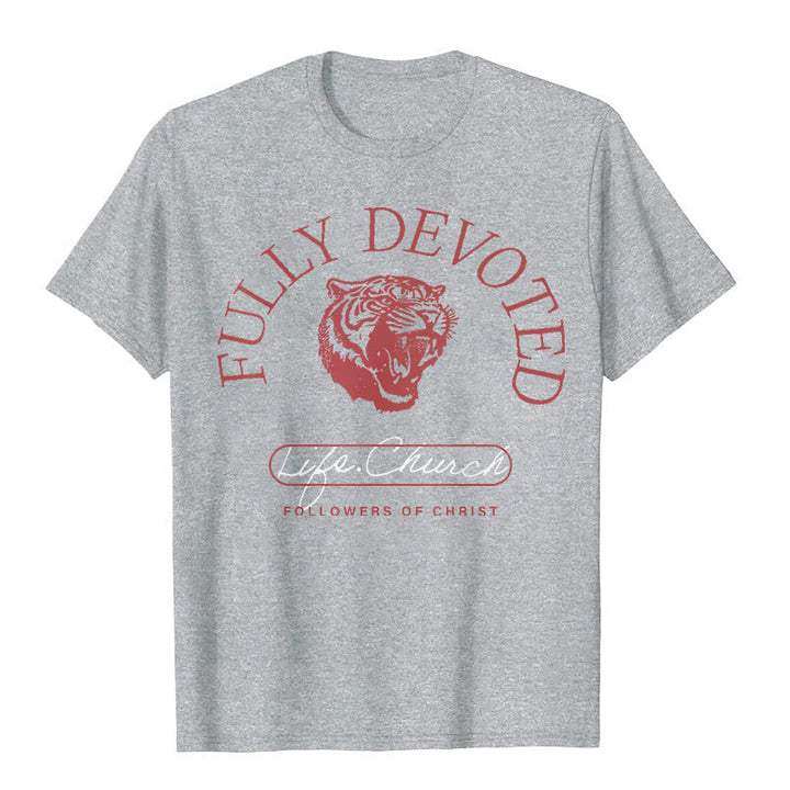 Christianartworkshop Fully Devoted T-shirt - Grey - 2XL - image 14
