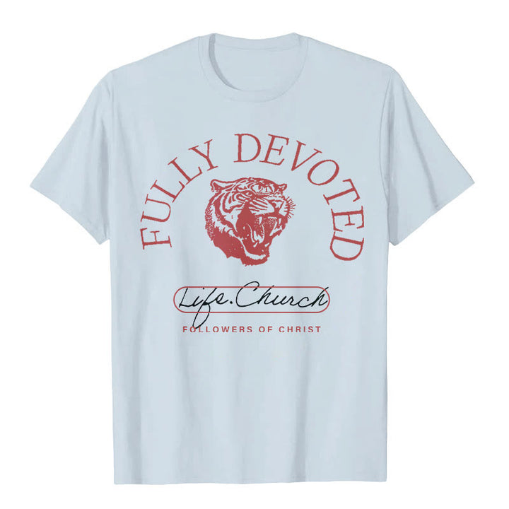 Christianartworkshop Fully Devoted T-shirt - Blue - 2XL - image 9