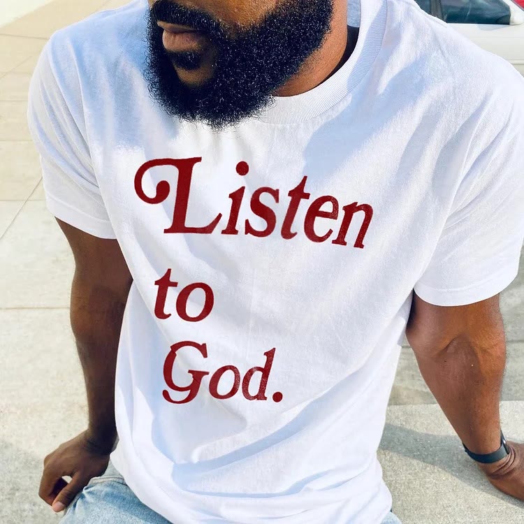 Christianartworkshop "Listen to God" T-shirt - image 1