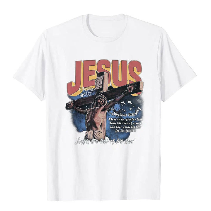 Christianartworkshop Jesus Short Sleeve T-shirt - White - 2XL - image 0