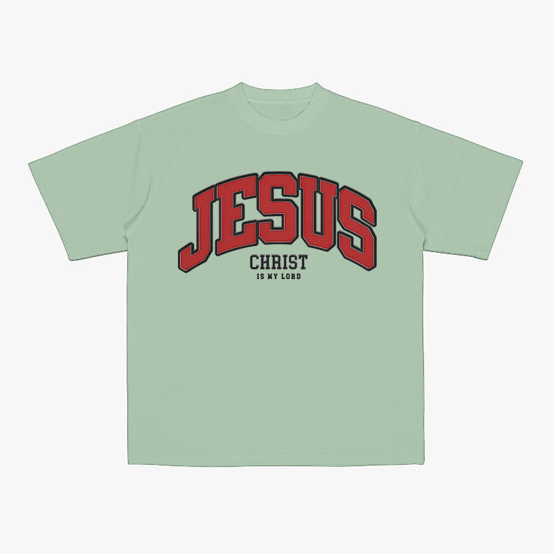 Christianartworkshop Bold Declaration 'Jesus Christ Is My Lord' Christian T-Shirt - Light Green - 2XL - image 5