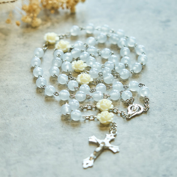 FREE Today: Luminous Beads with Flower Rose Glow-in-dark Divine Grace Rosary