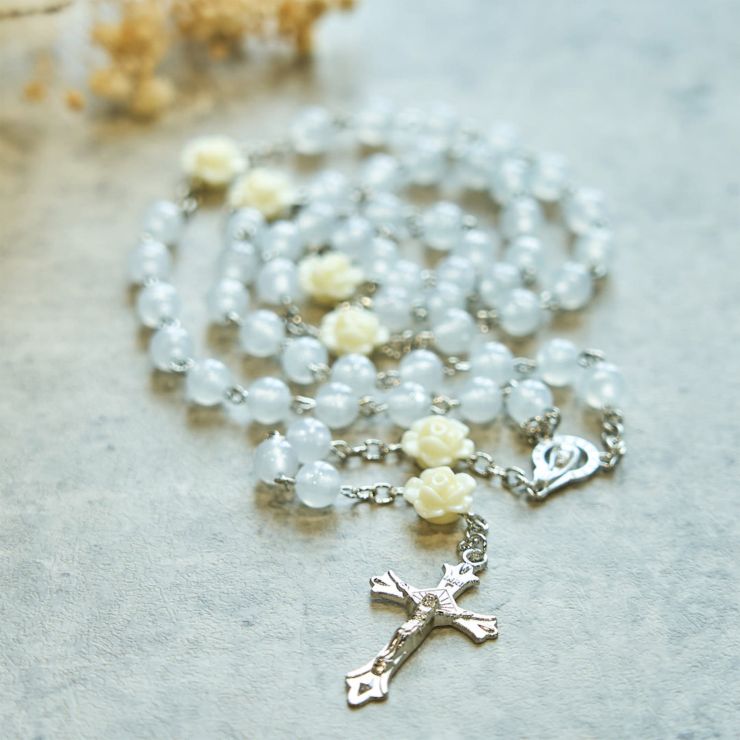 FREE Today: Luminous Beads with Flower Rose Glow-in-dark Divine Grace Rosary