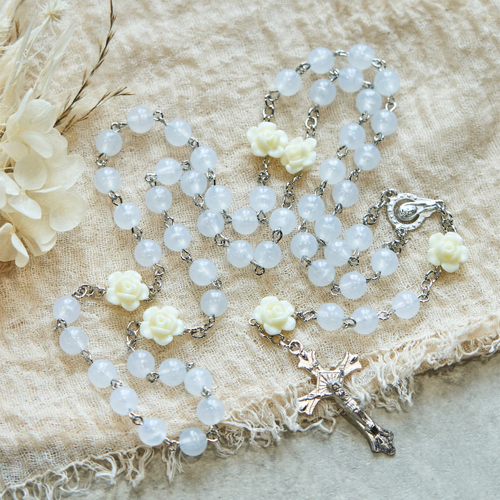 FREE Today: Luminous Beads with Flower Rose Glow-in-dark Divine Grace Rosary