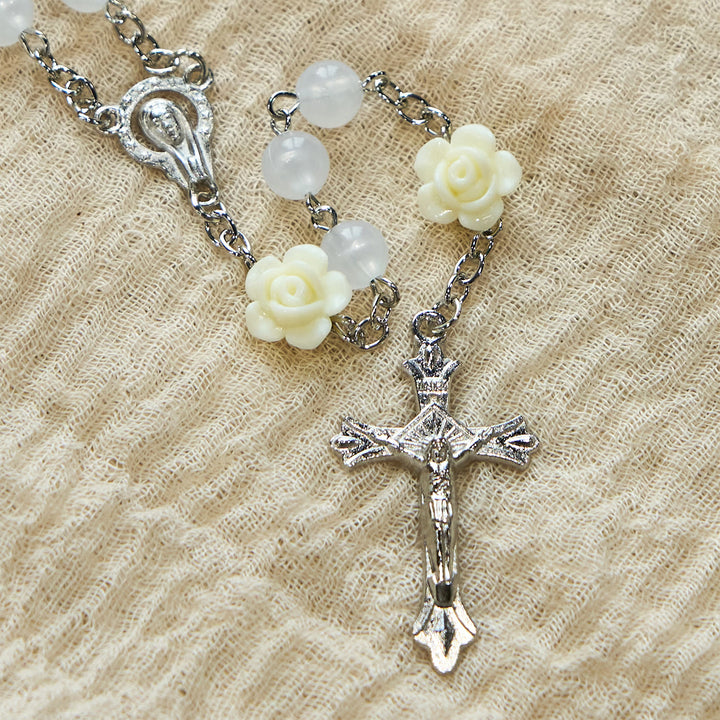 FREE Today: Luminous Beads with Flower Rose Glow-in-dark Divine Grace Rosary