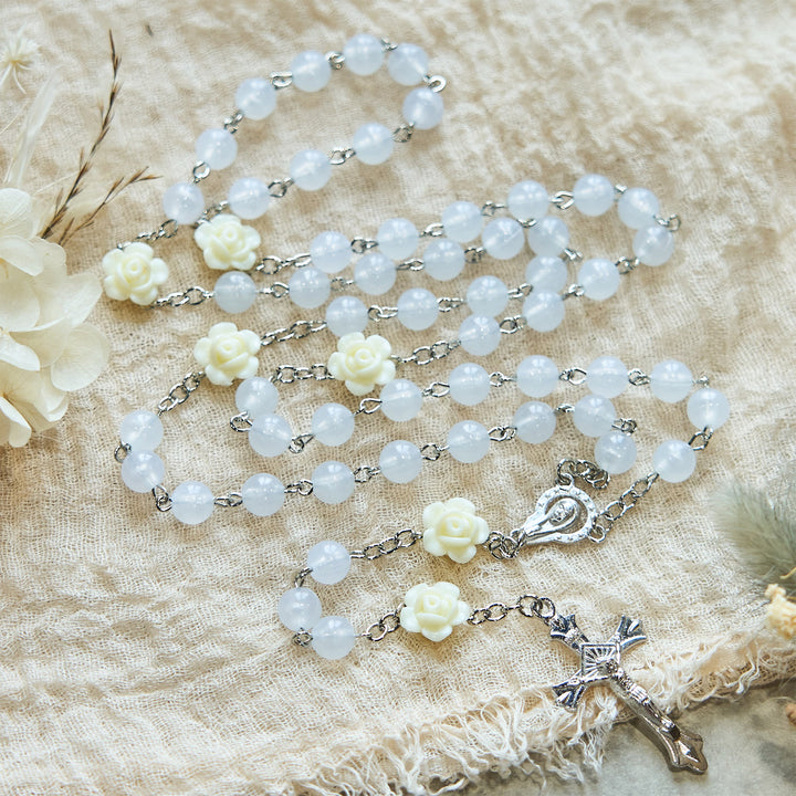 FREE Today: Luminous Beads with Flower Rose Glow-in-dark Divine Grace Rosary
