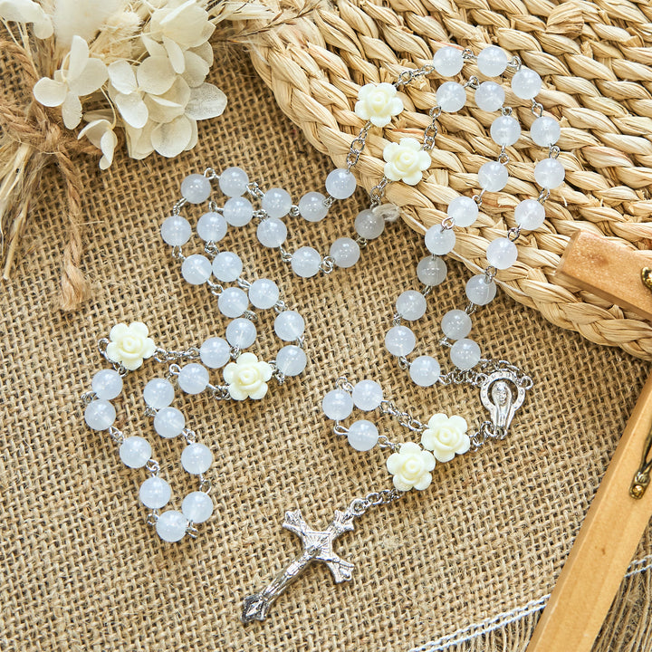 FREE Today: Luminous Beads with Flower Rose Glow-in-dark Divine Grace Rosary