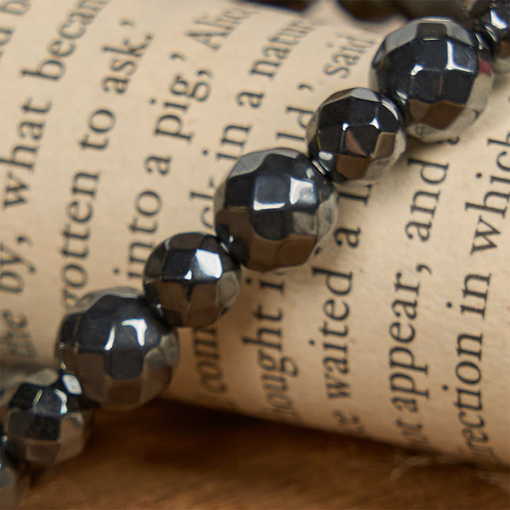 FREE Today: Shiny Black Gallstone Jerusalem - Inspired Bracelet: A Symbol of Faith