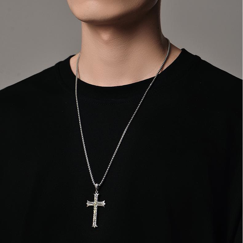 Christianartworkshop 925 Sterling Silver Classic & Vintage Crucifix Tree of Life Necklace: A Symbol of Spirituality and Vitality - image 1