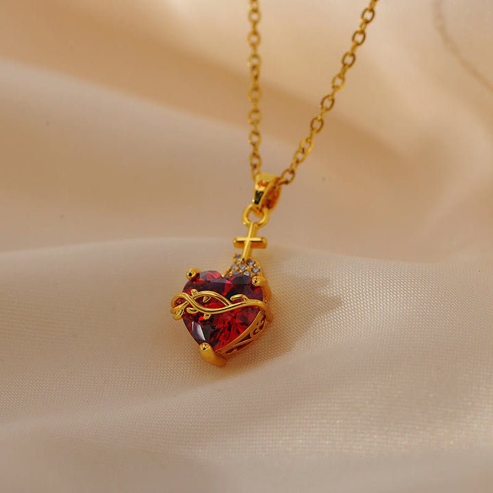 Christianartworkshop Modern & Minimalist Love Cross Necklace: A Stunning Fusion of Contemporary Design and Timeless Symbolism