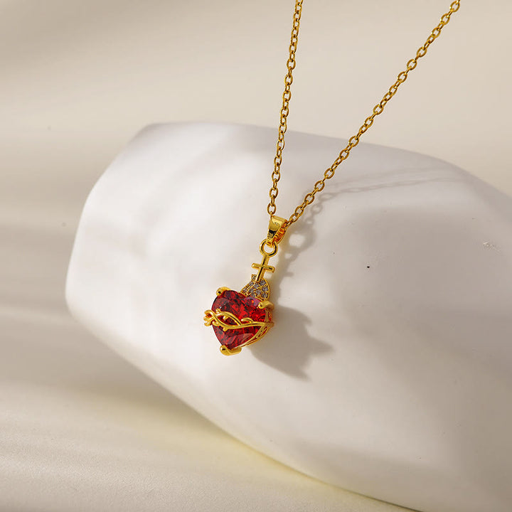 Christianartworkshop Modern & Minimalist Love Cross Necklace: A Stunning Fusion of Contemporary Design and Timeless Symbolism