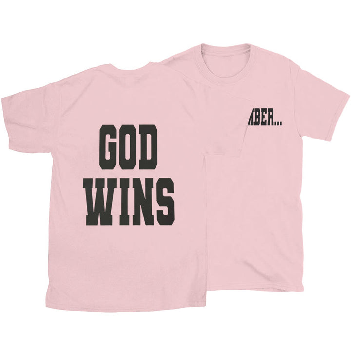 Christianartworkshop God Wins T-shirt - Pink - 2XL - image 12