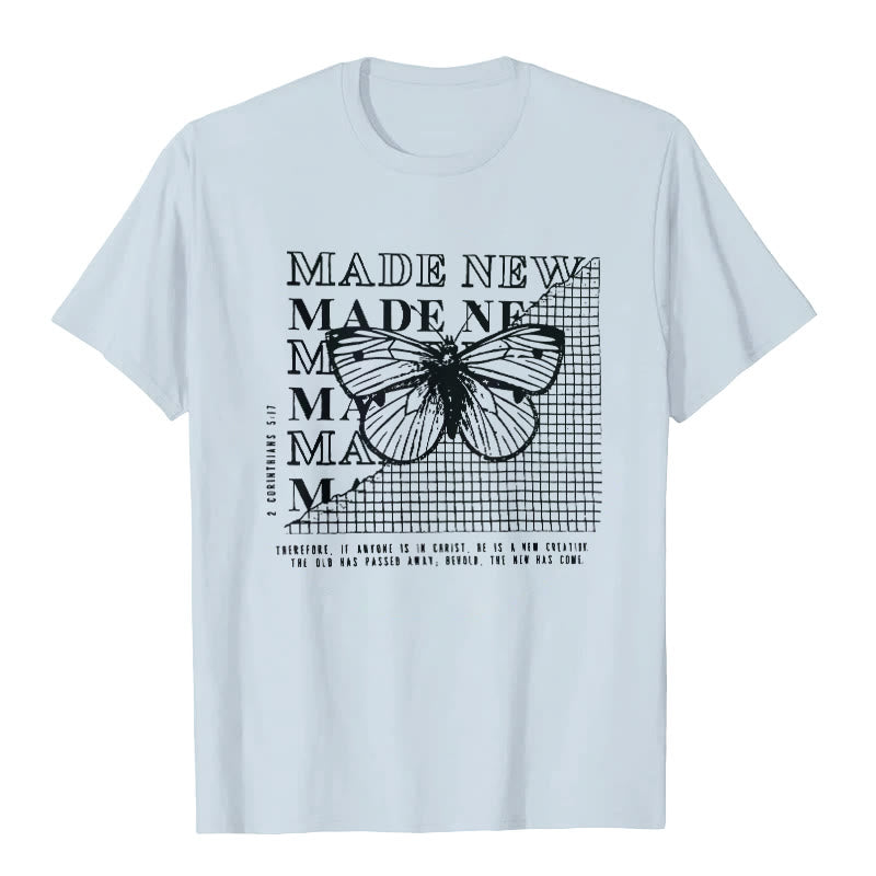 Christianartworkshop Made New T-shirt - Blue - 2XL - image 3