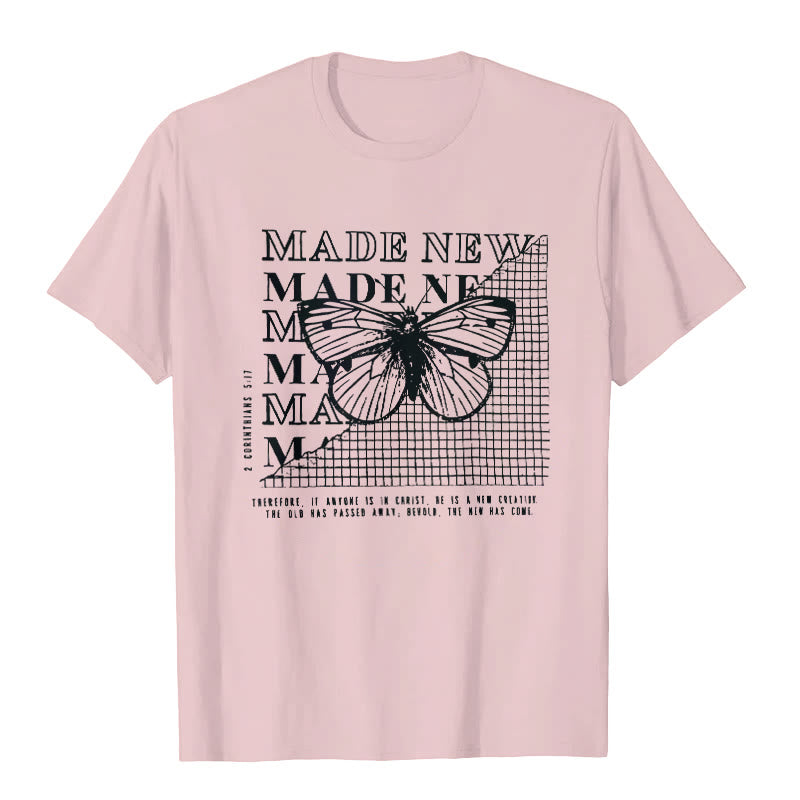 Christianartworkshop Made New T-shirt - Pink - 2XL - image 4