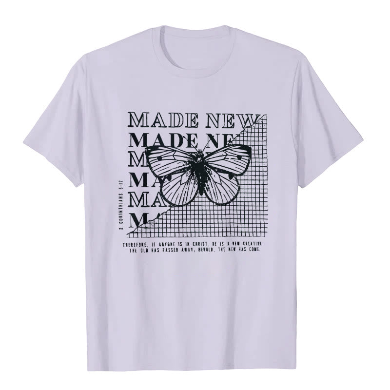 Christianartworkshop Made New T-shirt - Purple - 2XL - image 5