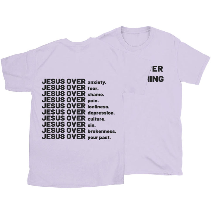 Christianartworkshop Jesus ​​Over T-shirt - Purple - 2XL - image 15