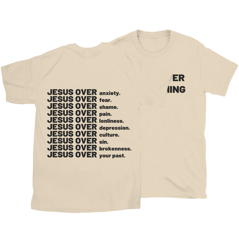 Christianartworkshop Jesus ​​Over T-shirt - Beige - 2XL - image 6