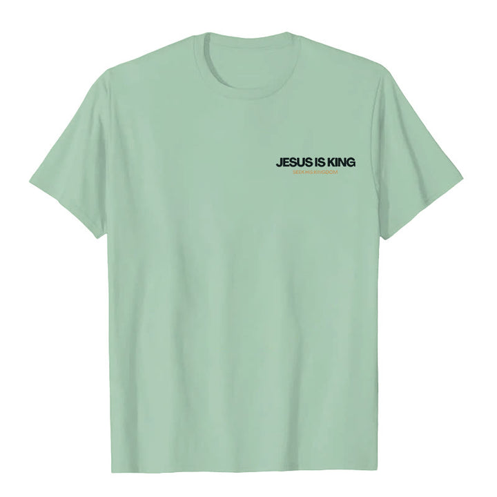 Christianartworkshop Jesus ​Is King T-shirt - image 20