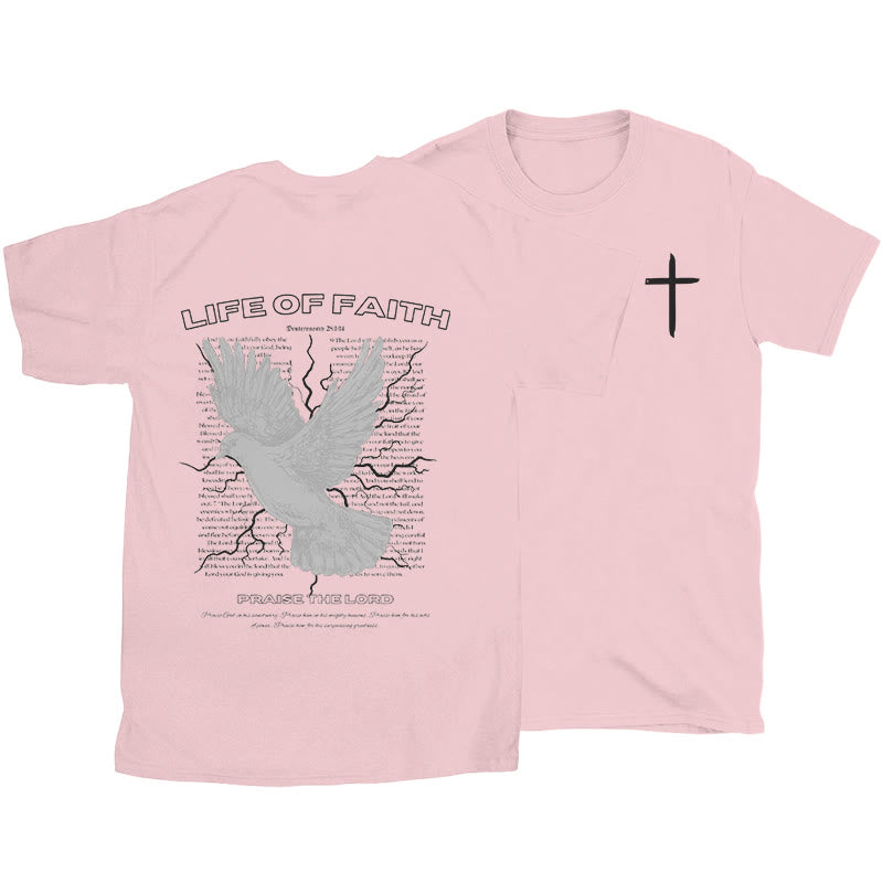 Christianartworkshop Life of Faith T-shirt - Pink - 2XL - image 12