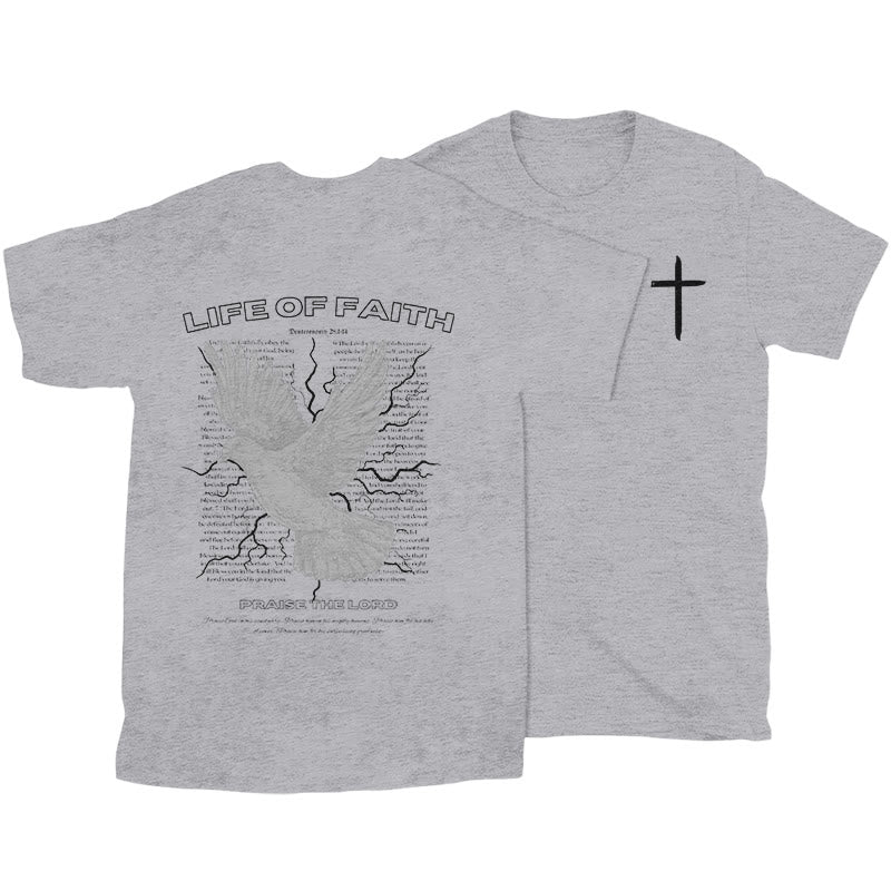 Christianartworkshop Life of Faith T-shirt - Grey - 2XL - image 24