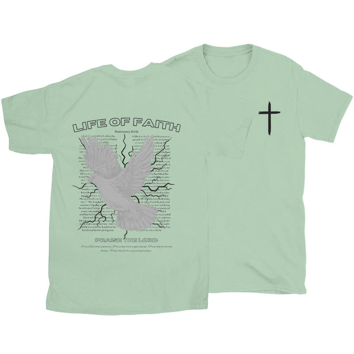 Christianartworkshop Life of Faith T-shirt - Light Green - 2XL - image 18