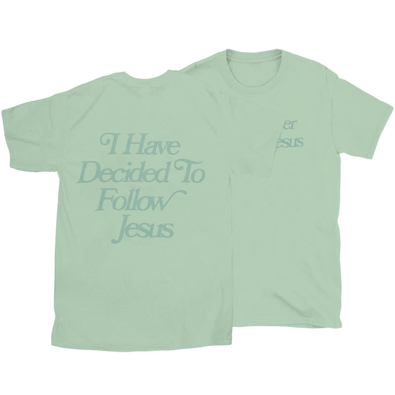 Christianartworkshop Follower of Jesus T-shirt - Light Green - 2XL - image 21
