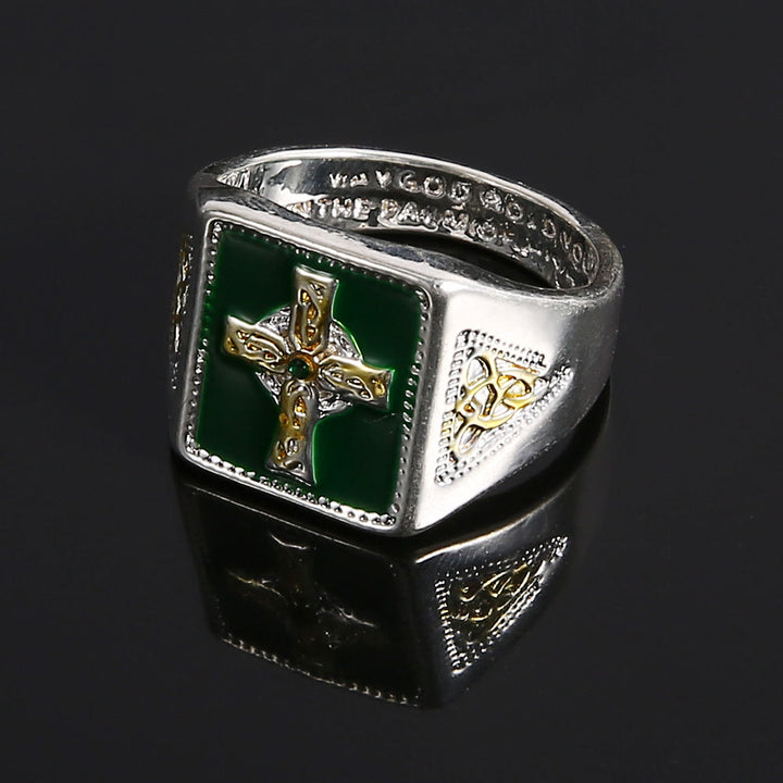 Christianartworkshop Vintage & Classic Crucifix Irish Celtic Blessing Ring: A Symbol of Elegance