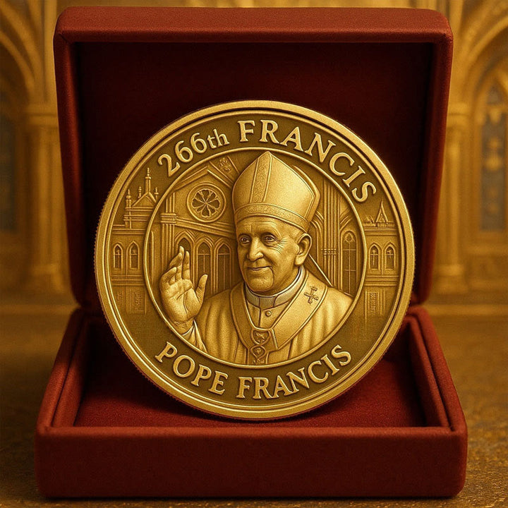 FREE Today: 5styles Pope Francis Memorial Coin: Exquisite Commemorative Collectibles