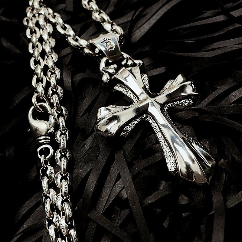 Christianartworkshop 925 Sterling Silver Modern & Minimalist Crucifix Necklace: Simple Design for the Devout