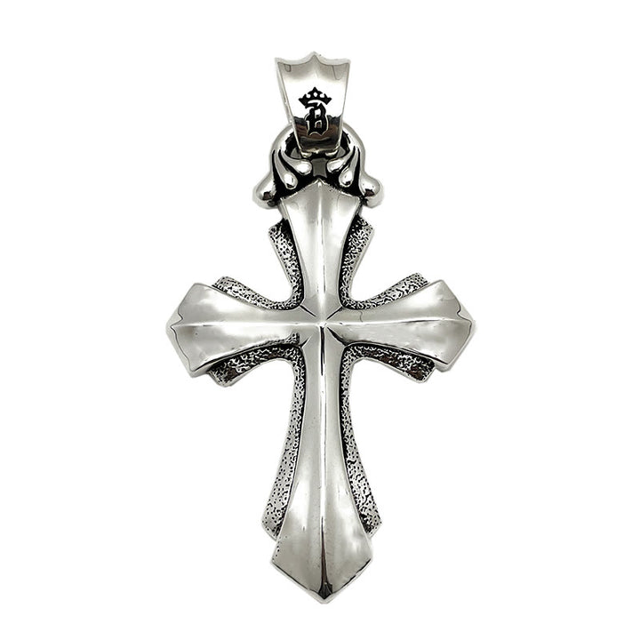 Christianartworkshop 925 Sterling Silver Modern & Minimalist Crucifix Necklace: Simple Design for the Devout