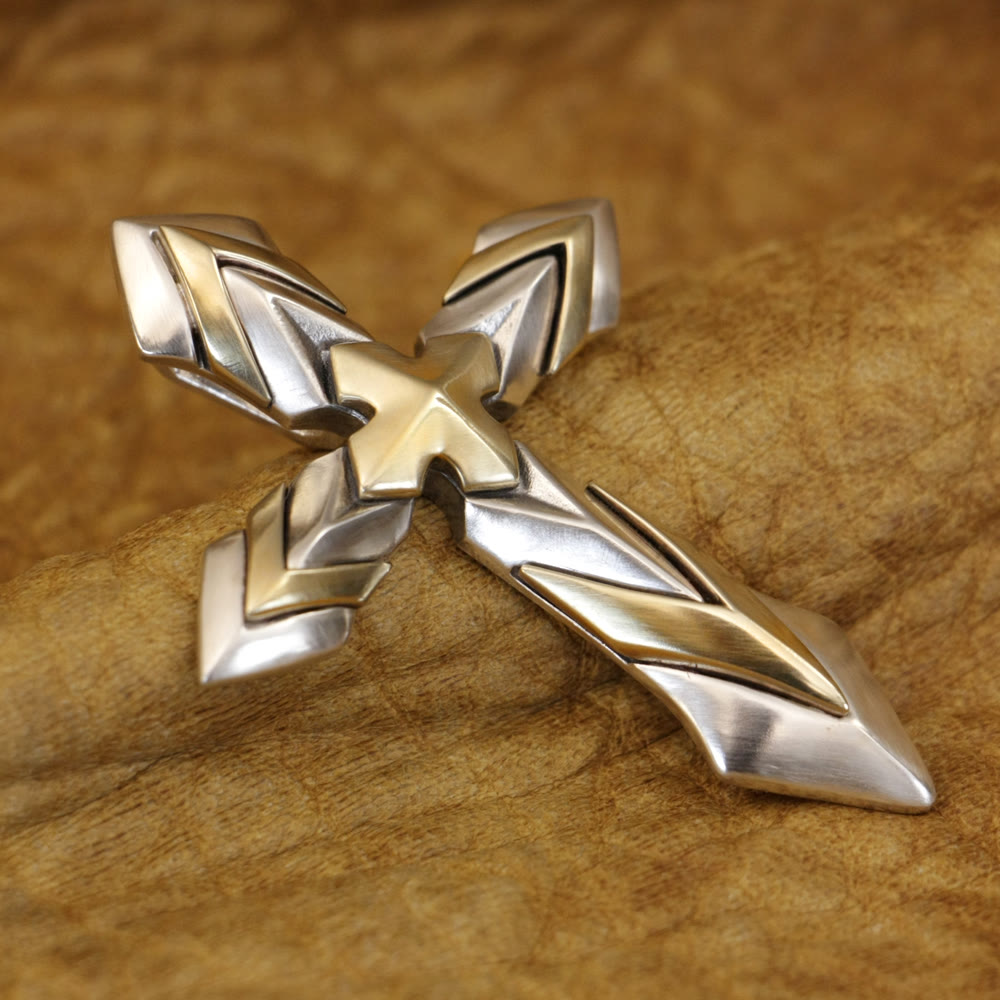 Christianartworkshop 925 Sterling Silver Vintage & Classic Cross Necklace: A Modern Interpretation of the Sacred Sigil - image 3