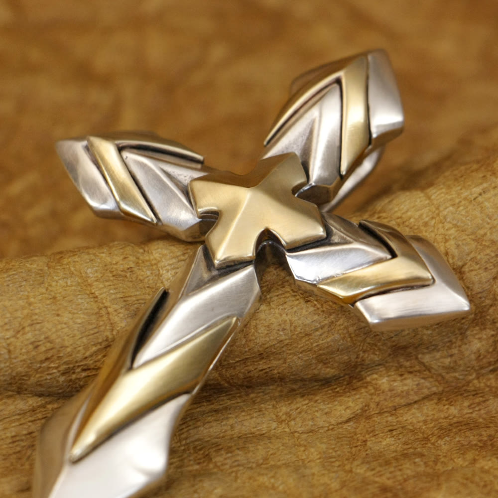 Christianartworkshop 925 Sterling Silver Vintage & Classic Cross Necklace: A Modern Interpretation of the Sacred Sigil