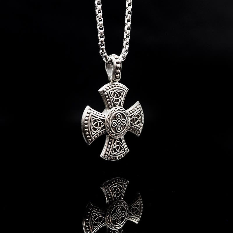 Christianartworkshop 925 Sterling Silver Vintage & Classic Cross Necklace: Ancient Elegance Meets Spiritual Symbolism - image 3