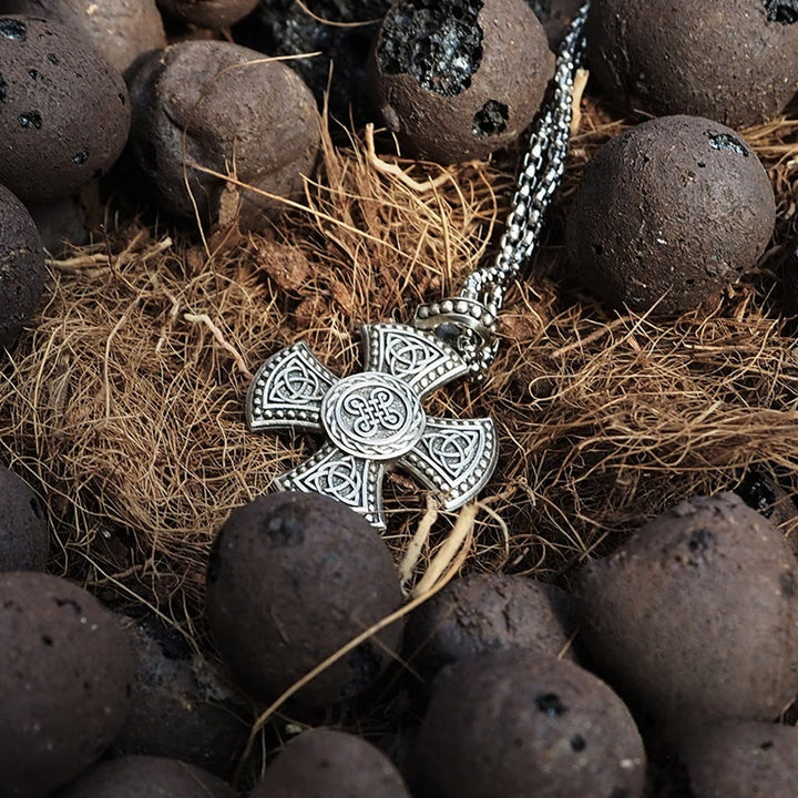 Christianartworkshop 925 Sterling Silver Vintage & Classic Cross Necklace: Ancient Elegance Meets Spiritual Symbolism