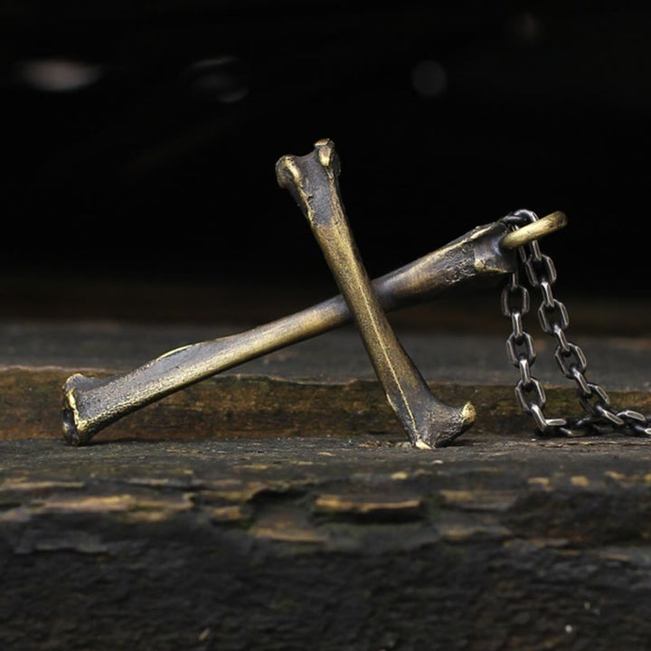 Christianartworkshop 925 Sterling Silver Modern & Minimalist Cross Bone-shaped Necklace: Showing Personality in Simplicity - image 2