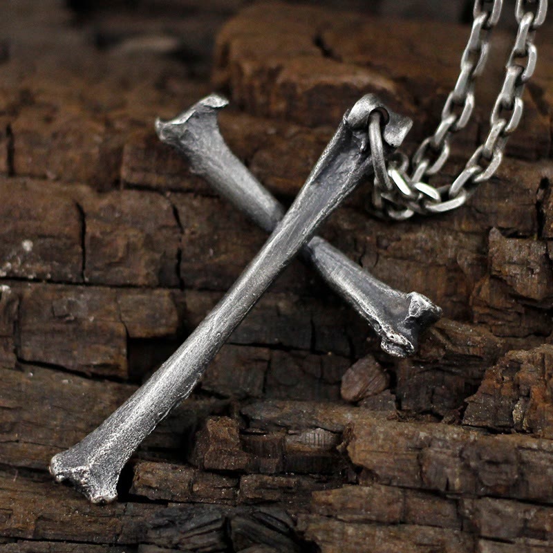 Christianartworkshop 925 Sterling Silver Modern & Minimalist Cross Bone-shaped Necklace: Showing Personality in Simplicity - image 5