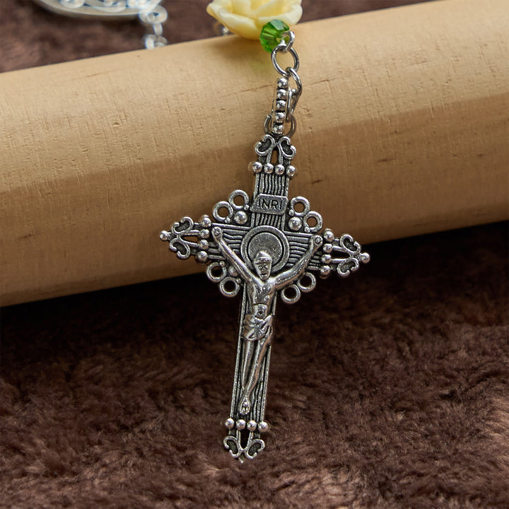Christianartworkshop Handmade Purple Pearl & Flower Divine Mercy Rosary: A Faithful Essential