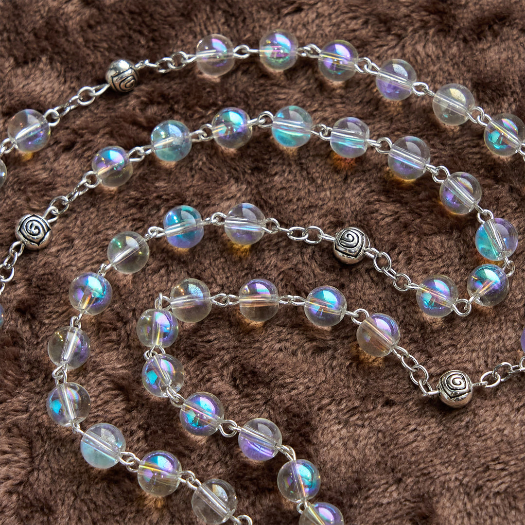 FREE Today: Handmade Multicolored Refraction Glass Bead Rosary: Connecting with Faith - image 7
