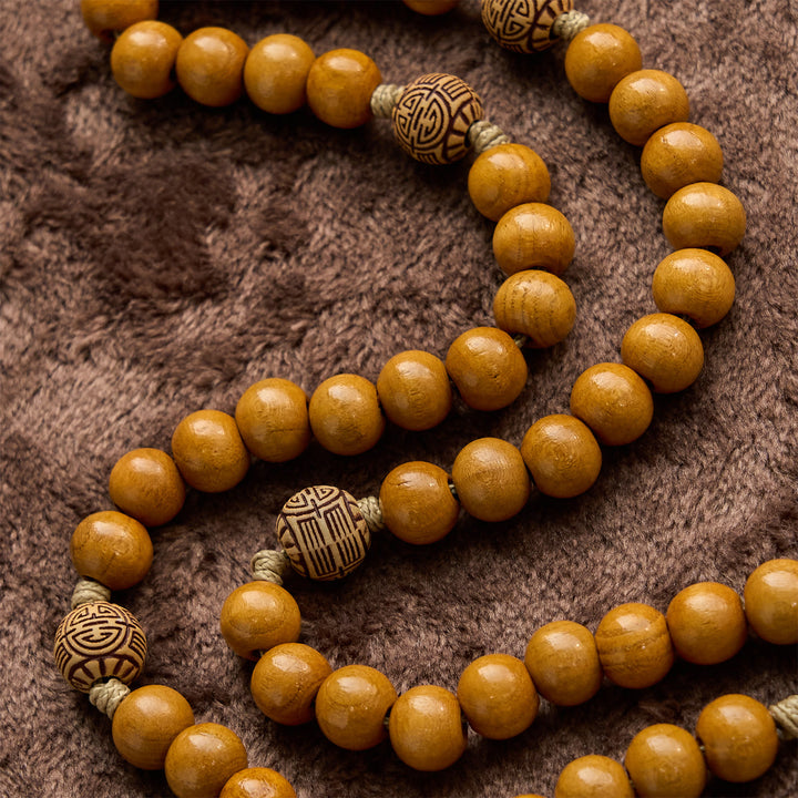 Christianartworkshop Holy Family & Crucifix of 10mm Olive Wood Bead Handmade Rosary for Holy Prayer