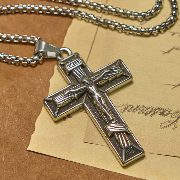 FREE Today: Retro Classic Style Crucifix Pendant Necklace: A Faithful Emblem
