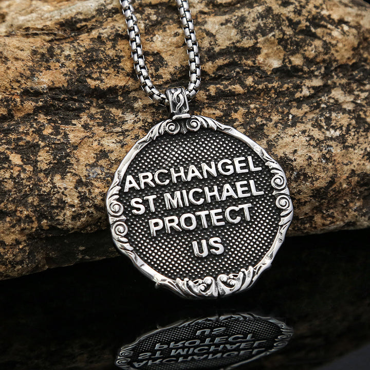 Christianartworkshop Cross Angel Wings Stainless Steel Pendant Necklace Chains