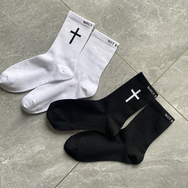 Christianartworkshop Christian Faith Cotton Socks — WALK BY FAITH, NOT BY SIGHT - image 7