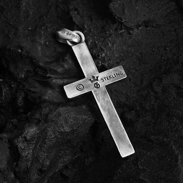 Christianartworkshop 925 Sterling Silver Classic & Minimalist Cross Necklace: A Subtle and Sacred Symbol of Faith - image 2